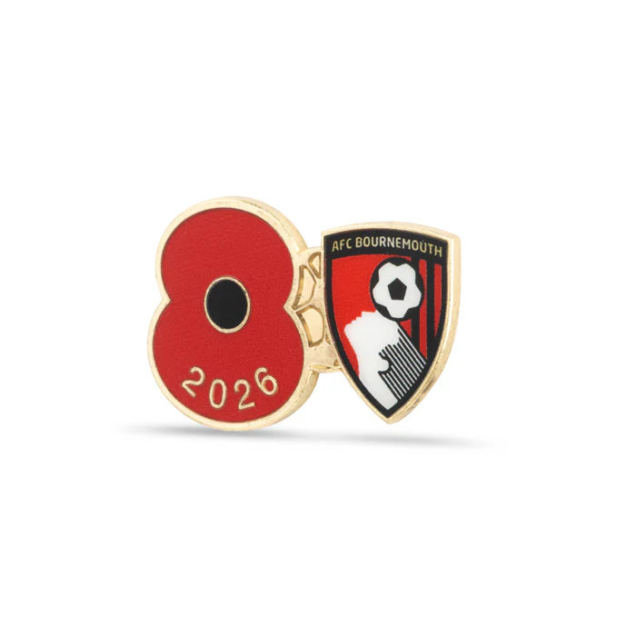 AFC Bournemouth Poppy Football Pin 2026 - Image 2