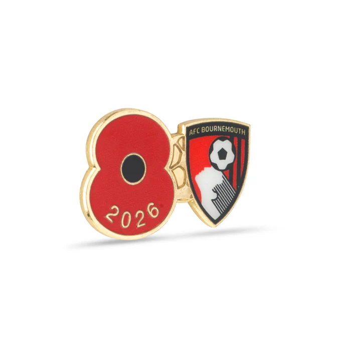 AFC Bournemouth Poppy Football Pin 2026 - Image 3