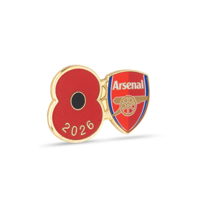 Arsenal Poppy Football Pin 2026 - Image 3