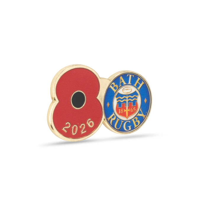 Bath Poppy Rugby Pin 2026 - Image 3