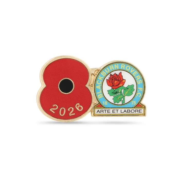 Blackburn Rovers Poppy Football Pin 2026