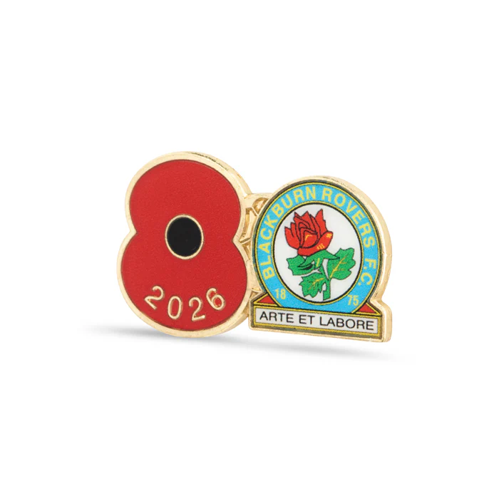 Blackburn Rovers Poppy Football Pin 2026 - Image 2