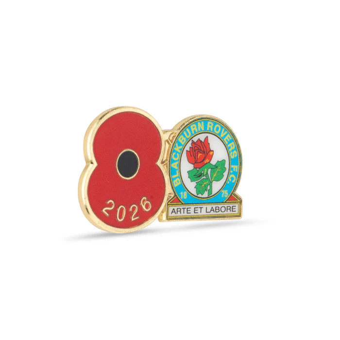 Blackburn Rovers Poppy Football Pin 2026 - Image 3