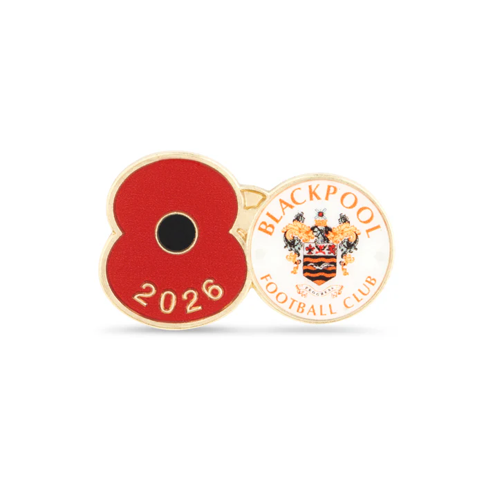 Blackpool Poppy Football Pin 2026