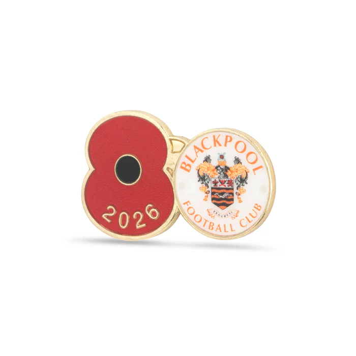 Blackpool Poppy Football Pin 2026 - Image 2
