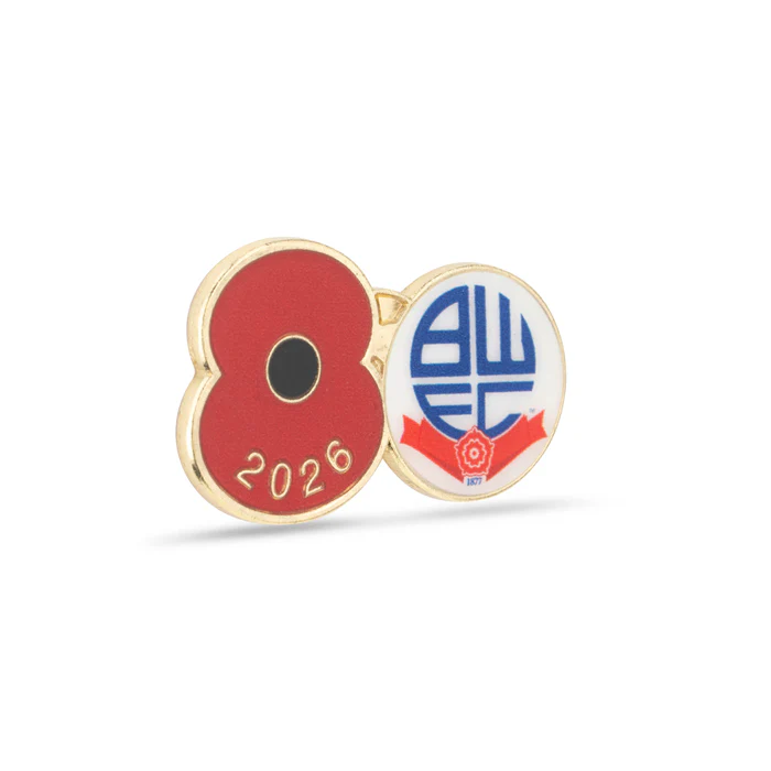 Bolton Wanderers Poppy Football Pin 2026 - Image 3