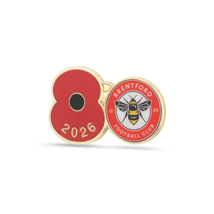 Brentford Poppy Football Pin 2026 - Image 2