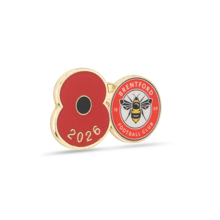 Brentford Poppy Football Pin 2026 - Image 3