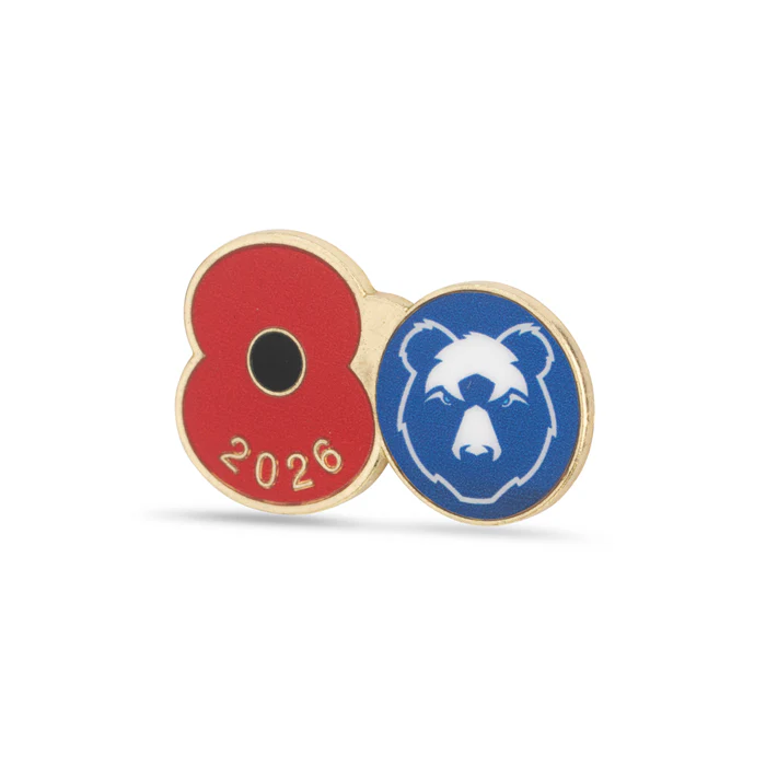 Bristol Bears Poppy Rugby Pin 2026 - Image 2