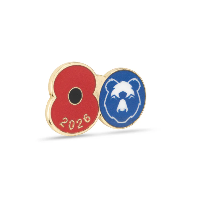 Bristol Bears Poppy Rugby Pin 2026 - Image 3