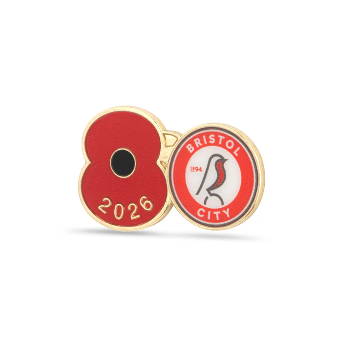 Bristol City Poppy Football Pin 2026 - Image 2