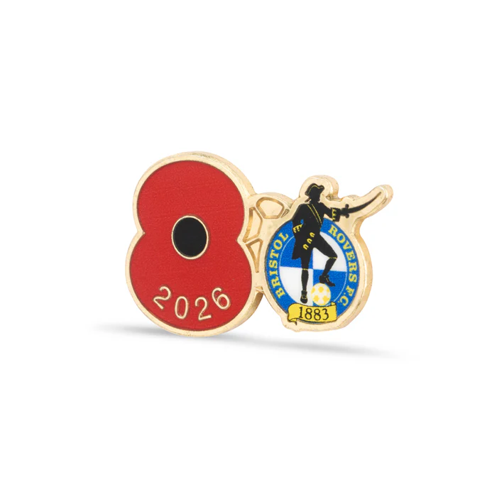 Bristol Rovers Poppy Football Pin 2026 - Image 2