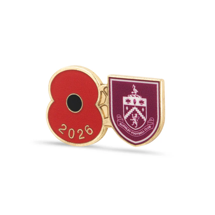 Burnley Poppy Football Pin 2026 - Image 2
