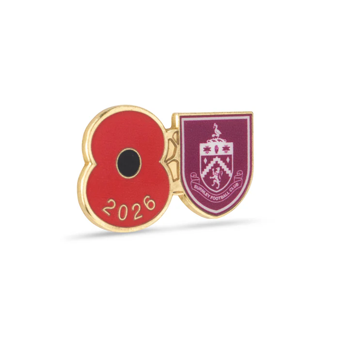 Burnley Poppy Football Pin 2026 - Image 3