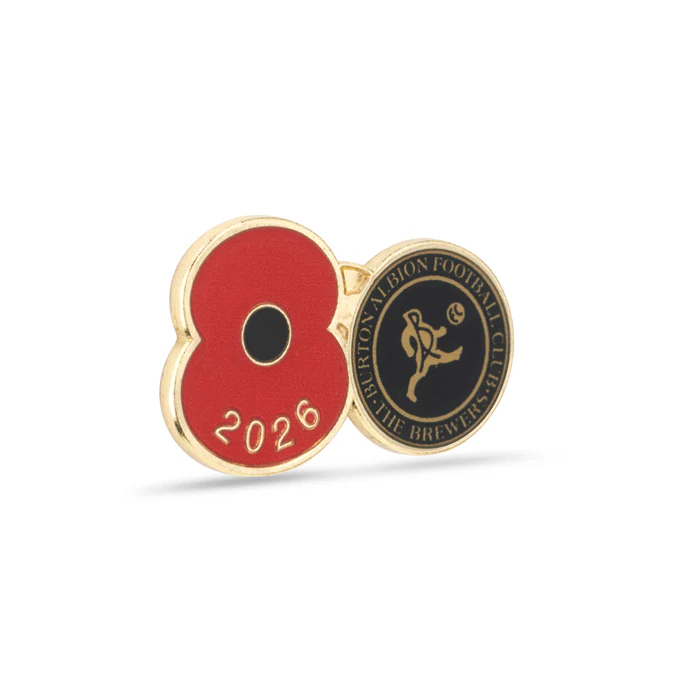 Burton Albion Poppy Football Pin 2026 - Image 3