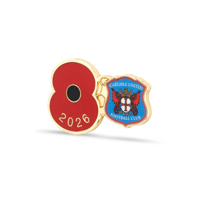 Carlisle United Poppy Football Pin 2026 - Image 2