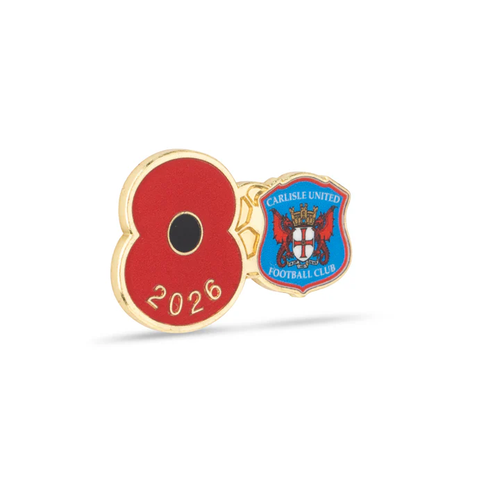 Carlisle United Poppy Football Pin 2026 - Image 3
