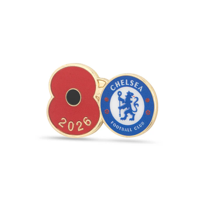Chelsea Poppy Football Pin 2026 - Image 2