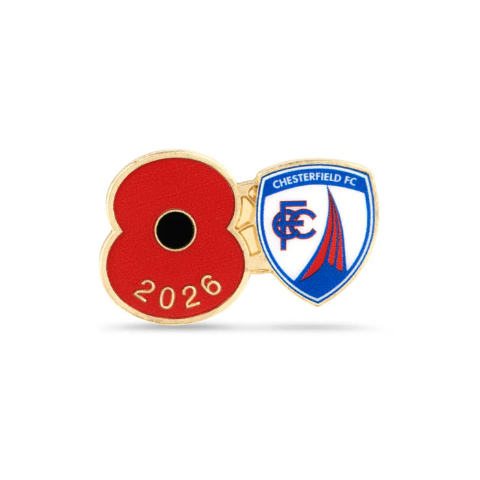 Chesterfield Poppy Football Pin 2026