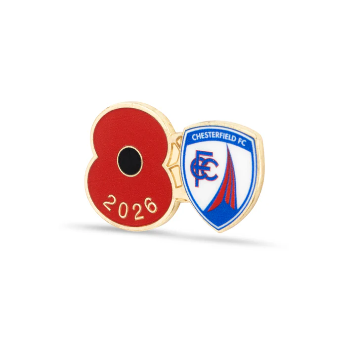 Chesterfield Poppy Football Pin 2026 - Image 2