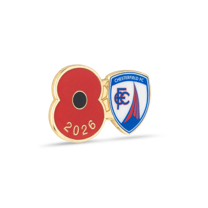 Chesterfield Poppy Football Pin 2026 - Image 3