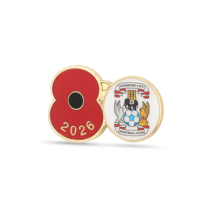 Coventry City Poppy Football Pin 2026 - Image 2
