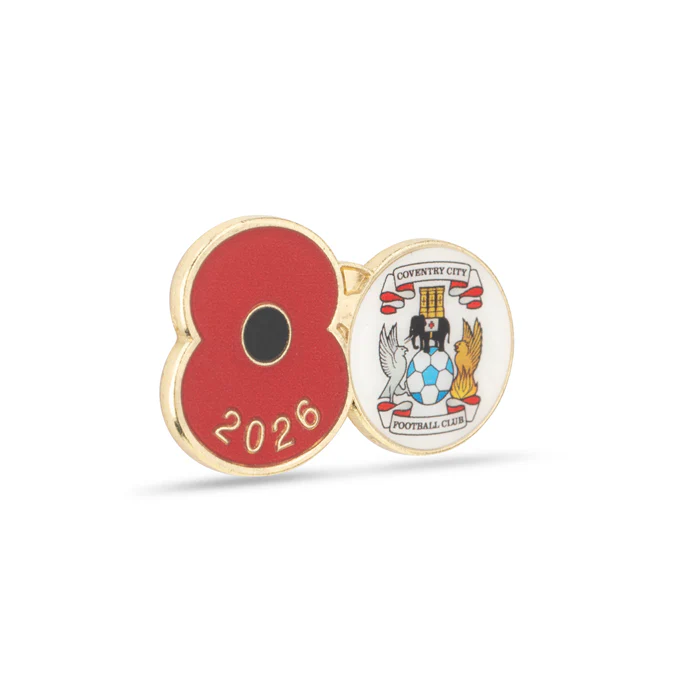 Coventry City Poppy Football Pin 2026 - Image 3