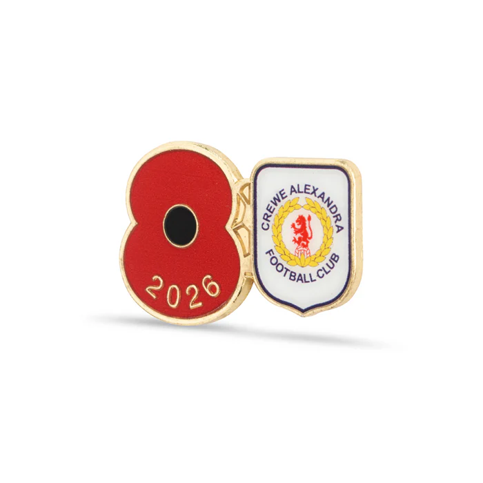 Crewe Alexandra Poppy Football Pin 2026 - Image 2