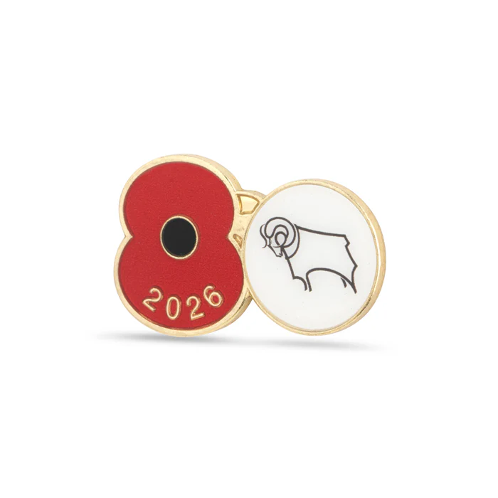 Derby County Poppy Football Pin 2026 - Image 2