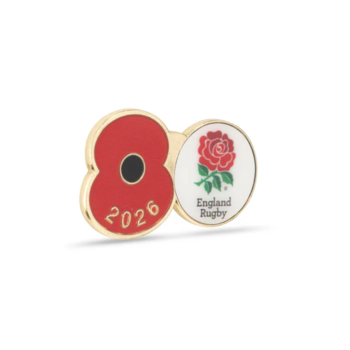 England Rugby Union Poppy Rugby Pin 2026 - Image 3