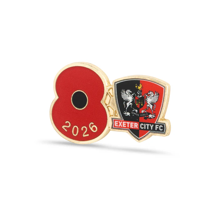 Exeter City Poppy Football Pin 2026 - Image 2
