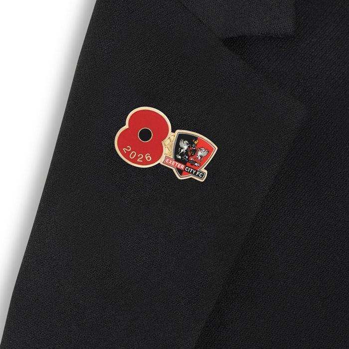 Exeter City Poppy Football Pin 2026 - Image 4