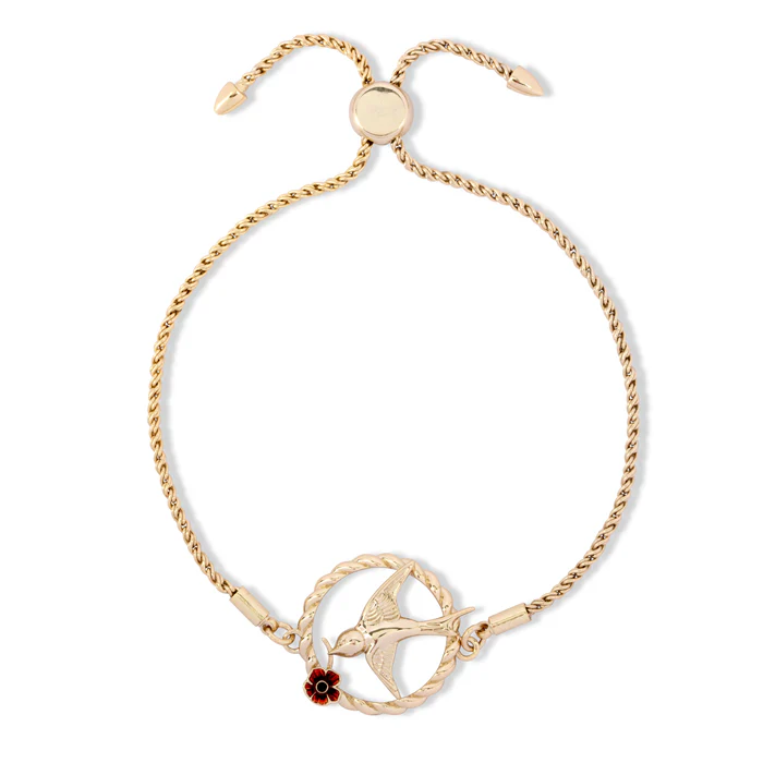 Flying Nightingales Poppy Bracelet