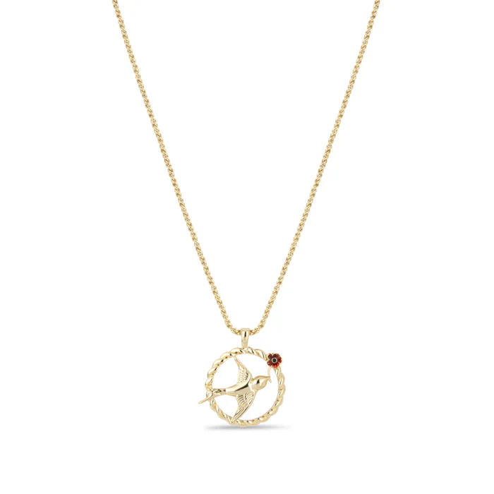 Flying Nightingales Poppy Necklace - Image 2