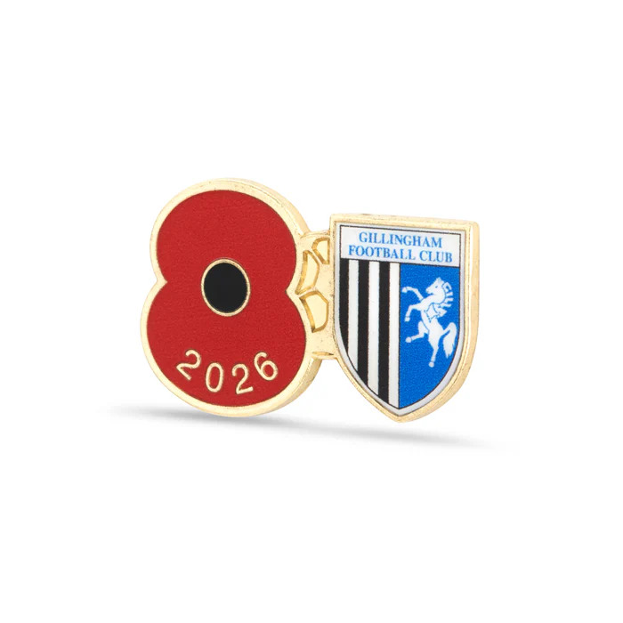 Gillingham Poppy Football Pin 2026 - Image 2