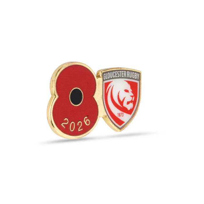 Gloucester Poppy Rugby Pin 2026 - Image 3