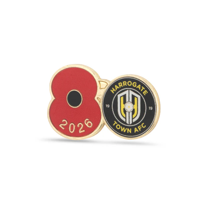 Harrogate Town Poppy Football Pin 2026 - Image 2