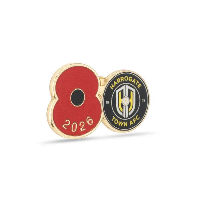 Harrogate Town Poppy Football Pin 2026 - Image 3