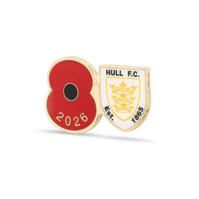 Hull FC Poppy Rugby Pin 2026 - Image 2