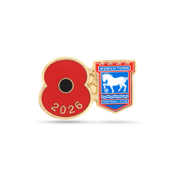 Ipswich Town Poppy Football Pin 2026