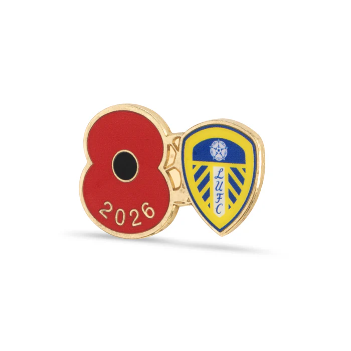 Leeds United Poppy Football Pin 2026 - Image 2