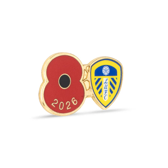 Leeds United Poppy Football Pin 2026 - Image 3