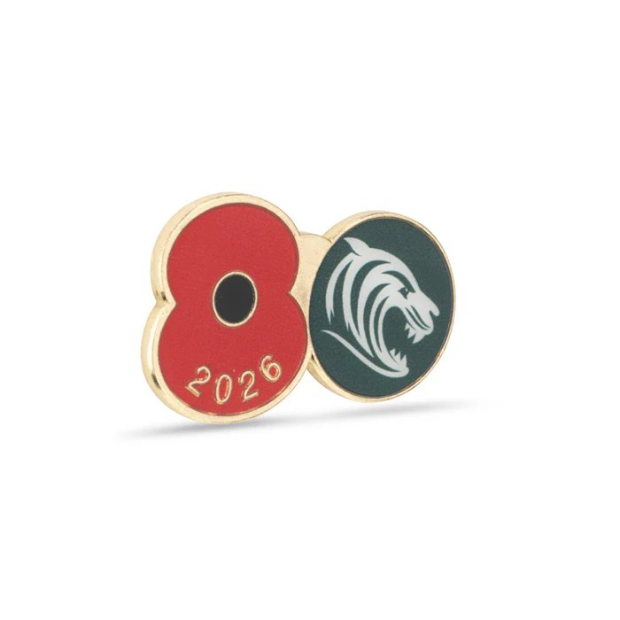 Leicester Tigers Poppy Rugby Pin 2026 - Image 3