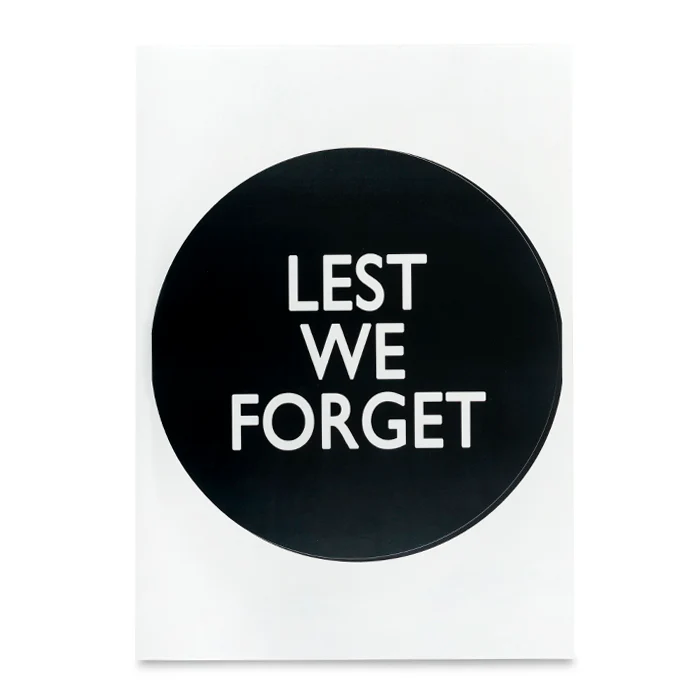 Lest We Forget Sticker Badge For Medium Wreath