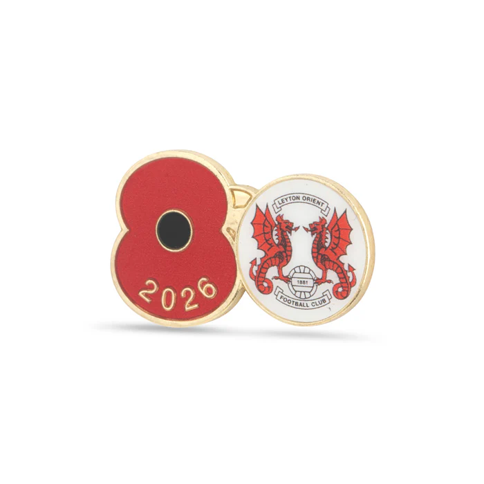 Leyton Orient Poppy Football Pin 2026 - Image 2