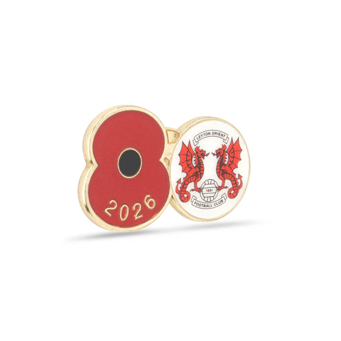 Leyton Orient Poppy Football Pin 2026 - Image 3