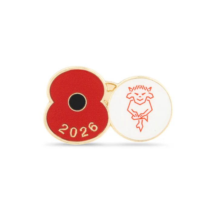Lincoln City Poppy Football Pin 2026