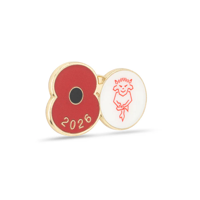 Lincoln City Poppy Football Pin 2026 - Image 3