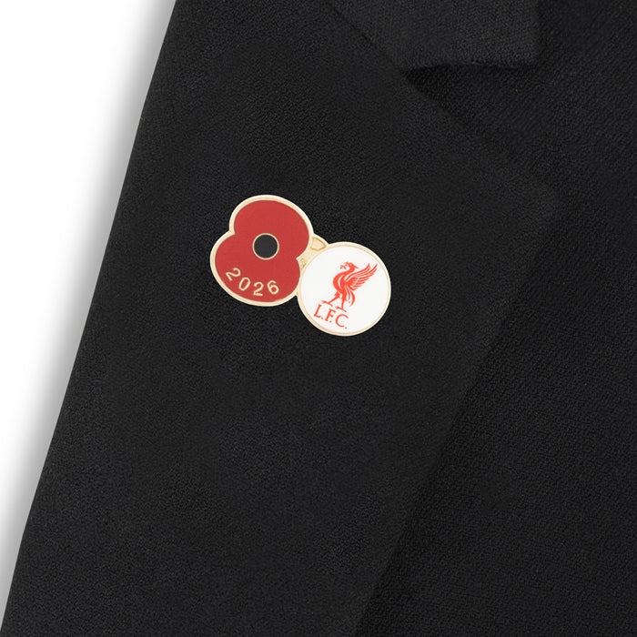 Liverpool Poppy Football Pin 2026 - Image 4