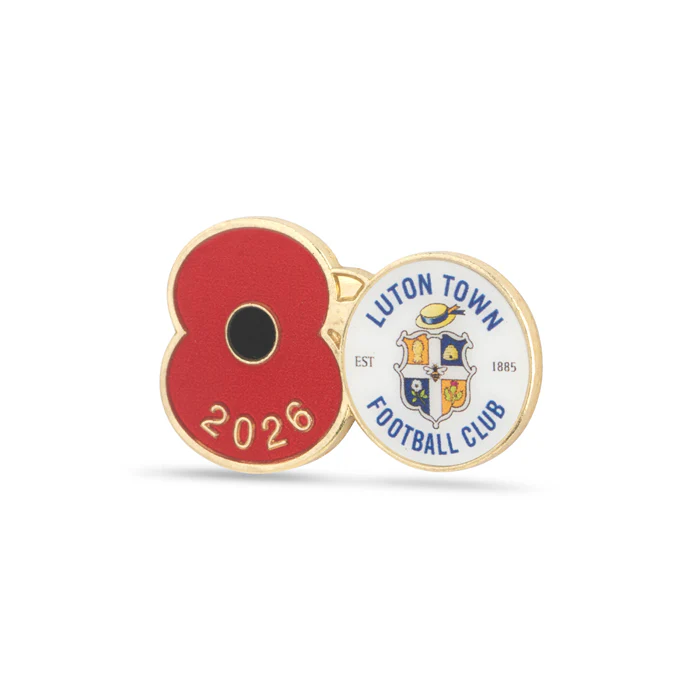 Luton Town Poppy Football Pin 2026 - Image 2